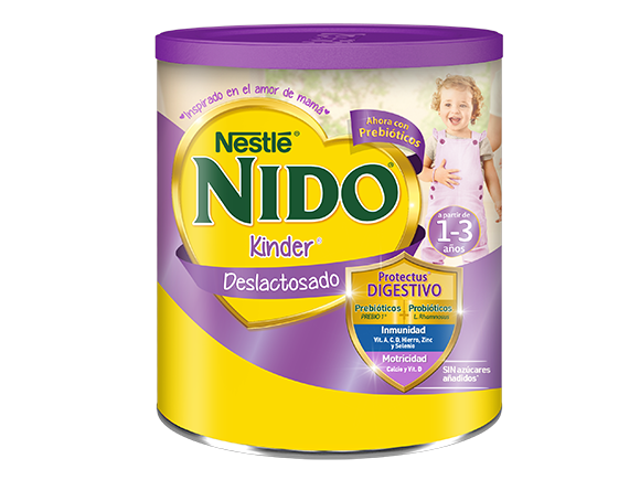 NIDO Deslactosado para niños de 1 a 3 años