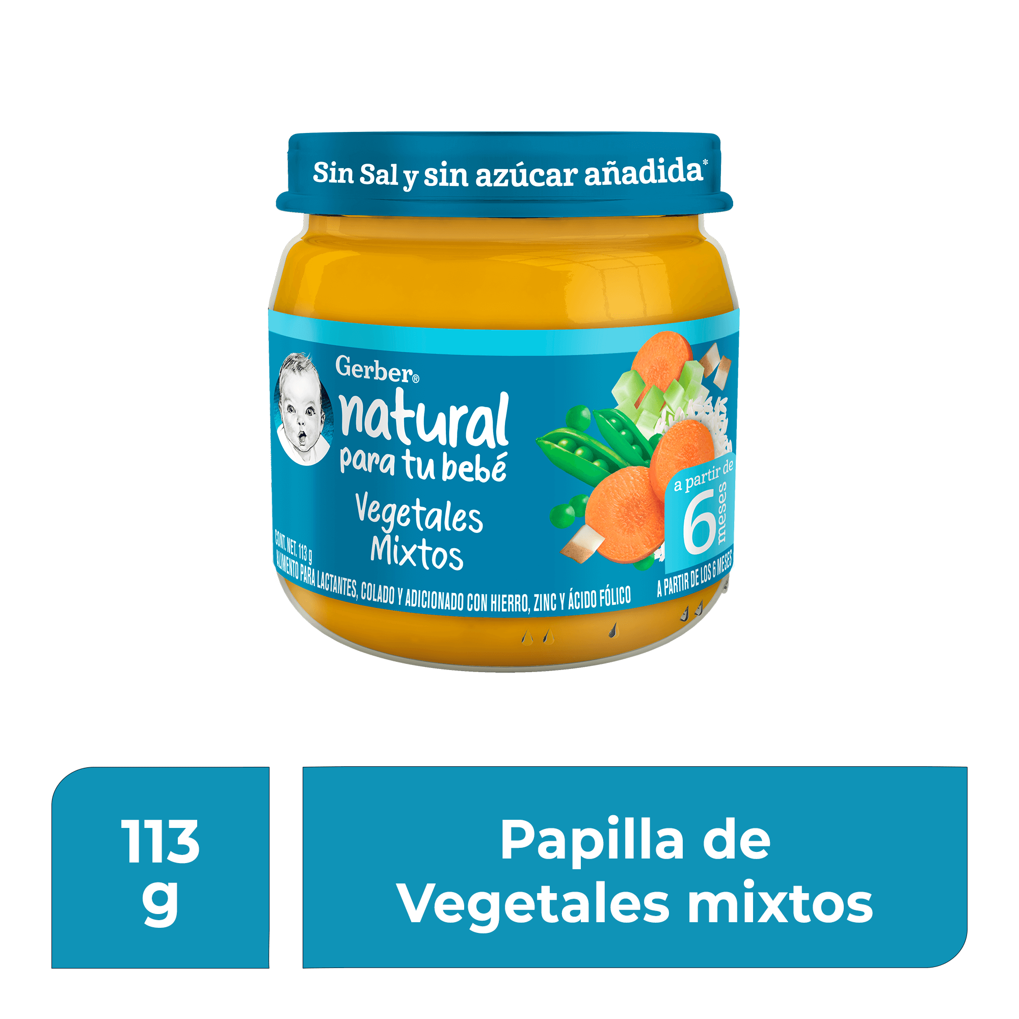 Gerber® Papilla Vegetales Mixtos Etapa 2, 113g