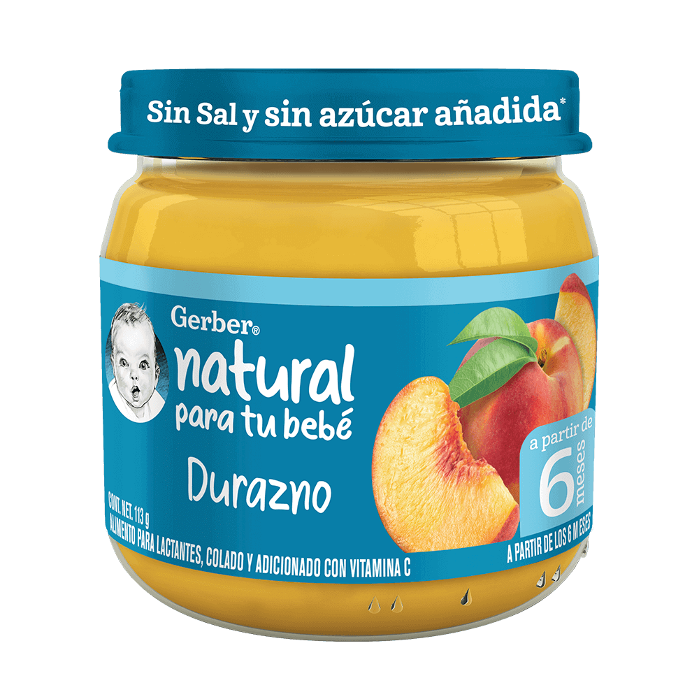 Gerber® Papilla Durazno Etapa 2, 113g