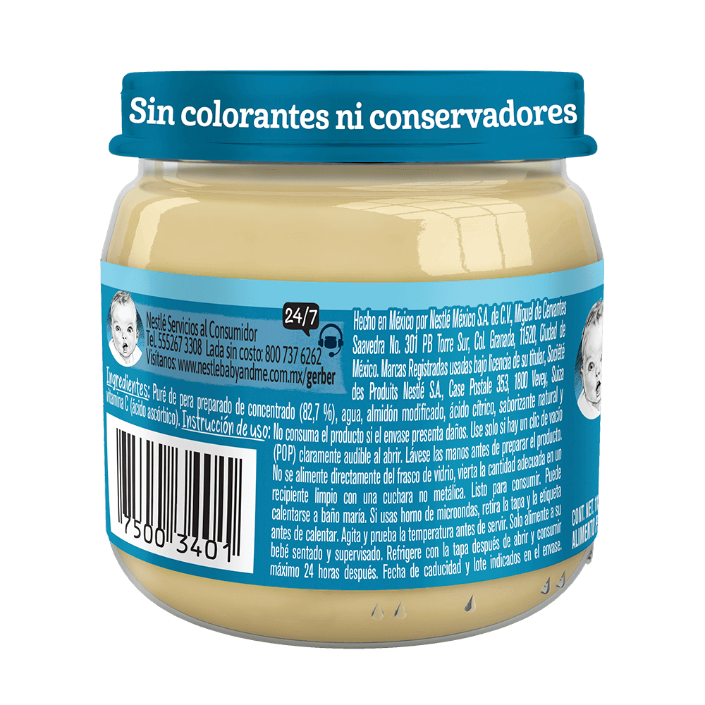 Gerber® Papilla Pera Etapa 2, 113g
