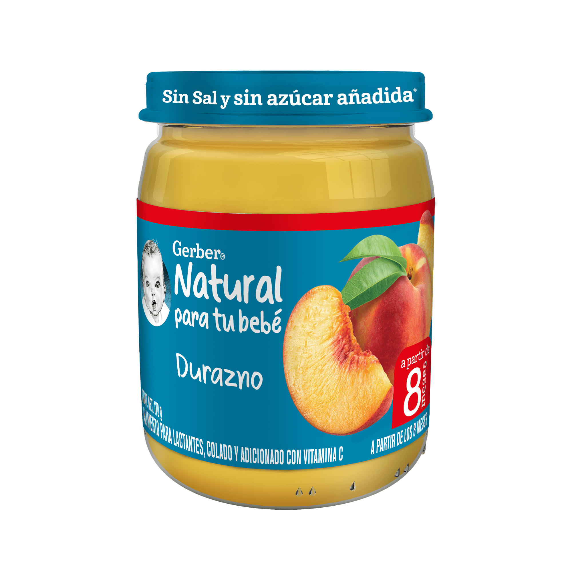 Gerber® Papilla Durazno Etapa 3, 170g