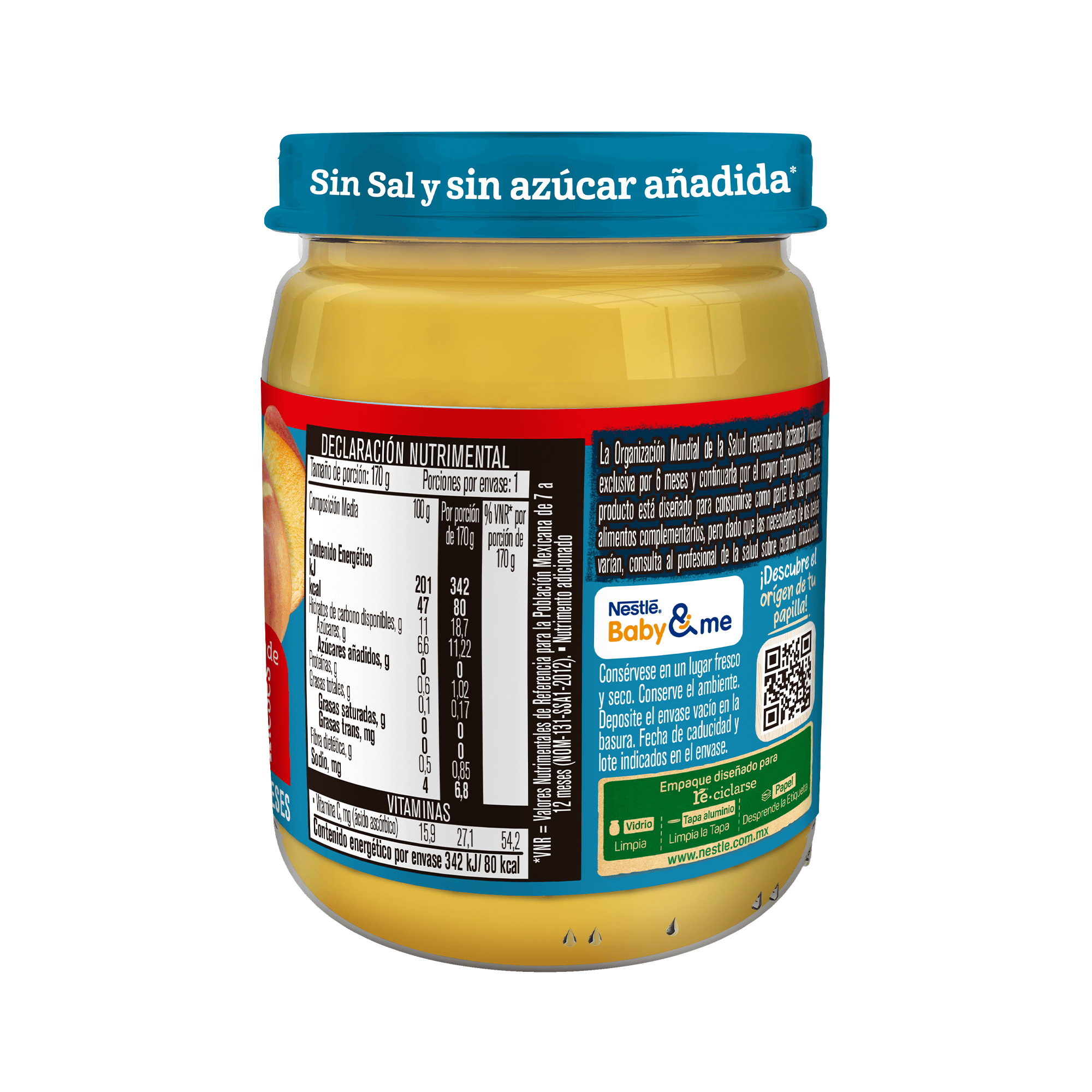 Gerber® Papilla Durazno Etapa 3, 170g