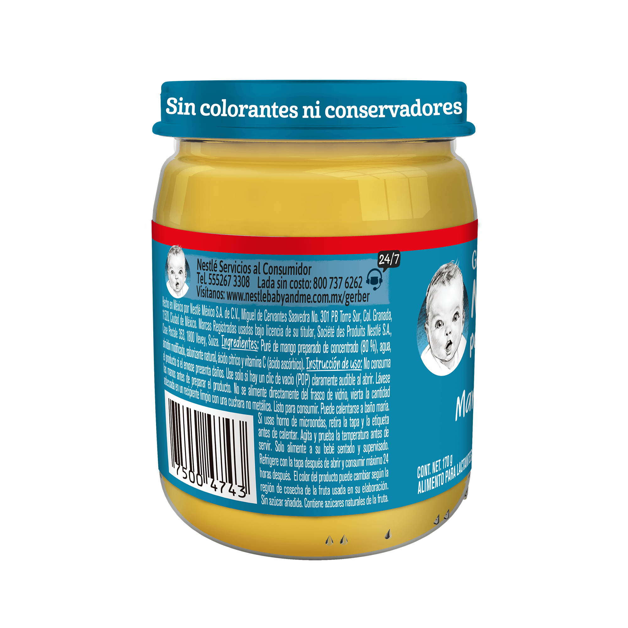 Gerber® Papilla Mango Etapa 3, 170g