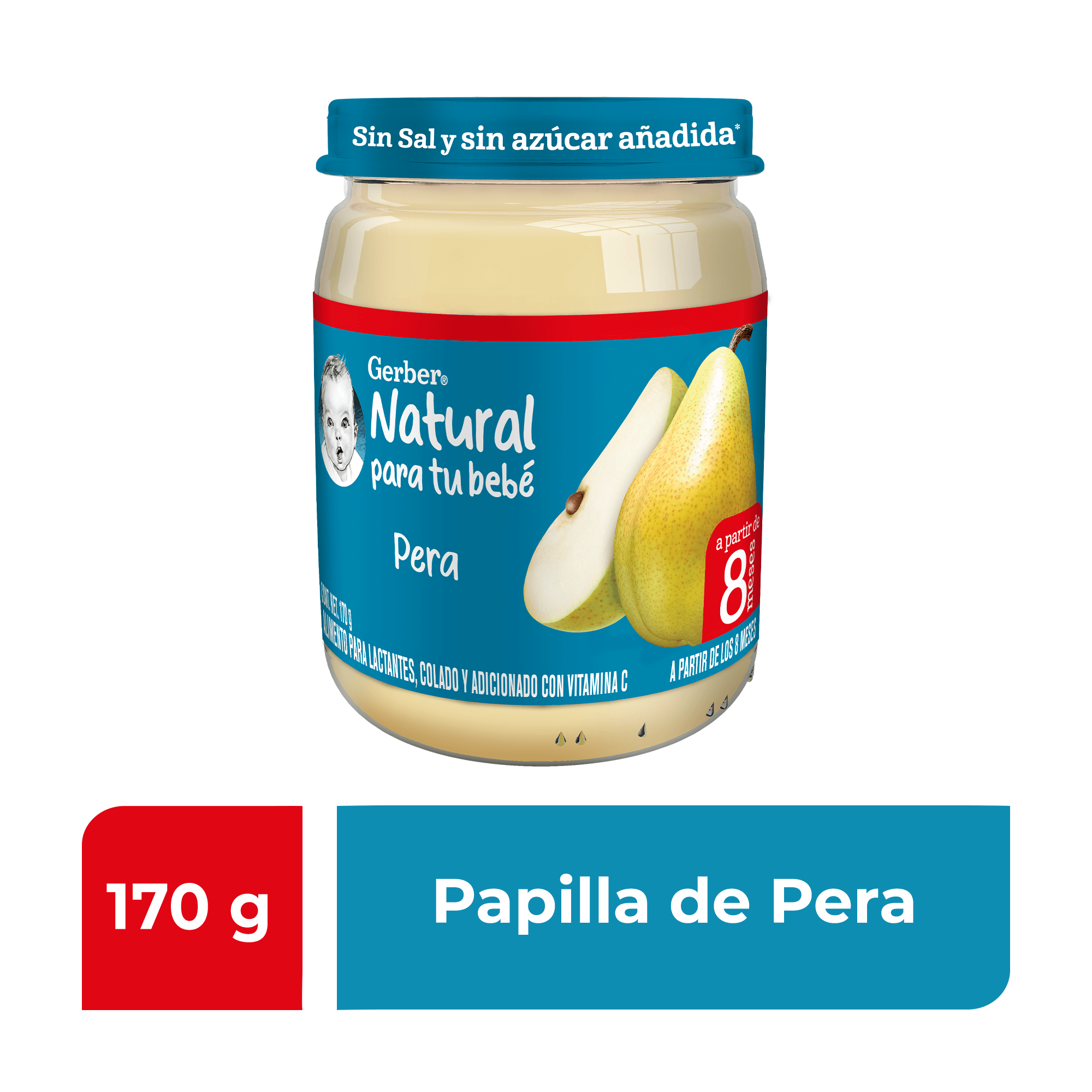 Gerber® Papilla Pera Etapa 3, 170g