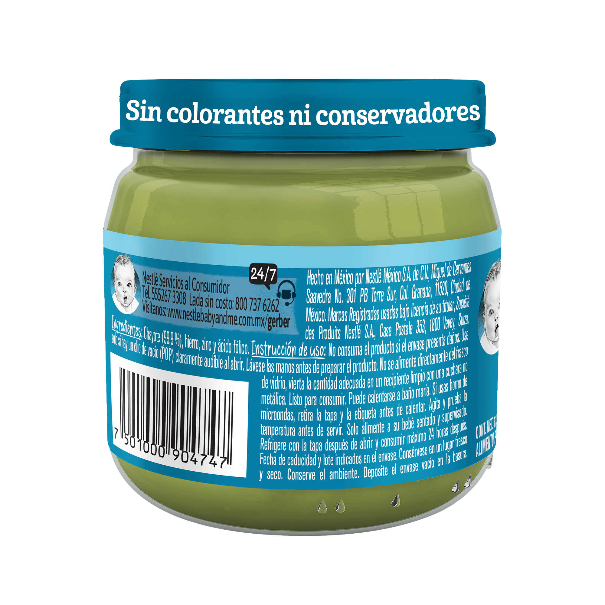 Gerber® Papilla Chayote Etapa 2, 113g