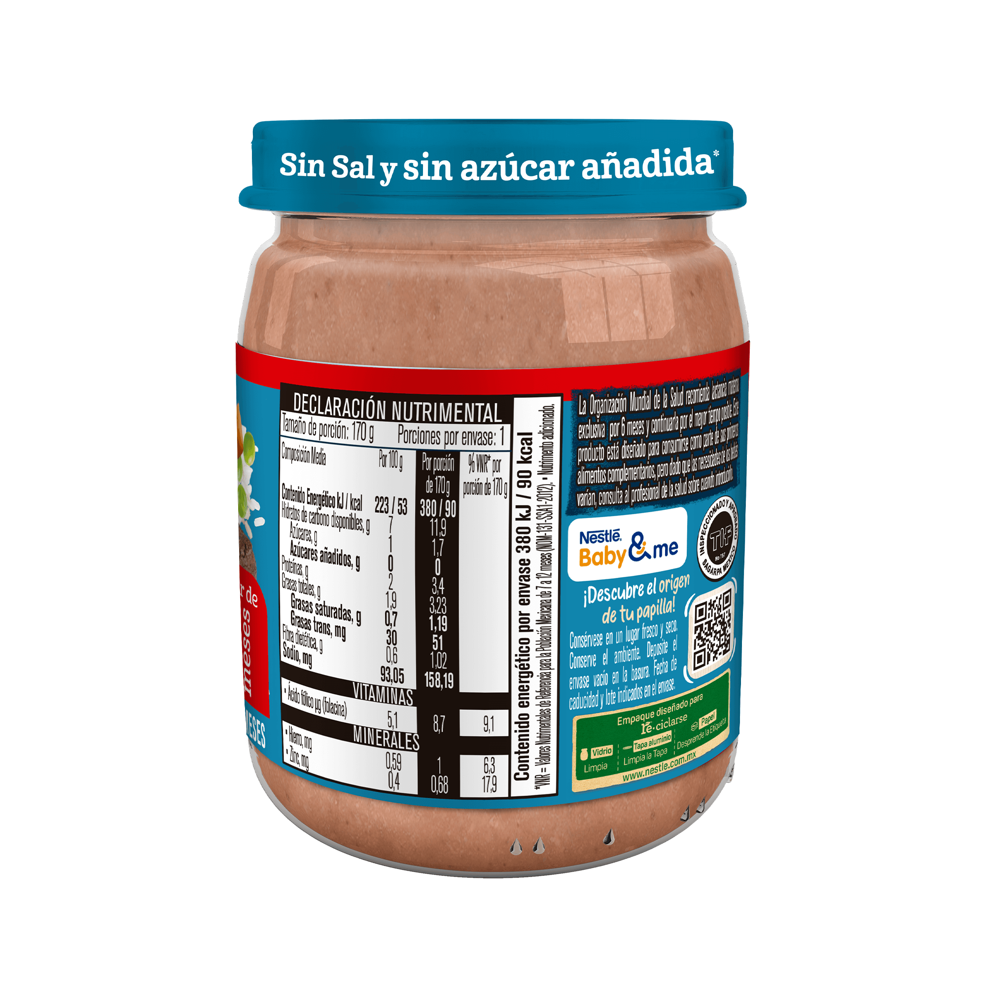 Gerber® Papilla Res con verduras y arroz Etapa 3, 170g