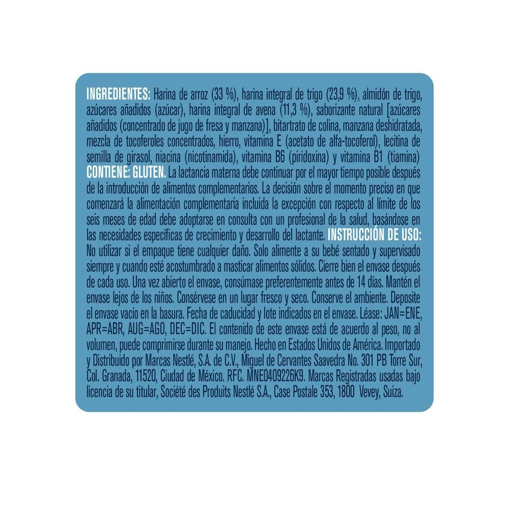 Gerber® Manzana y Fresa Snacks 42 g