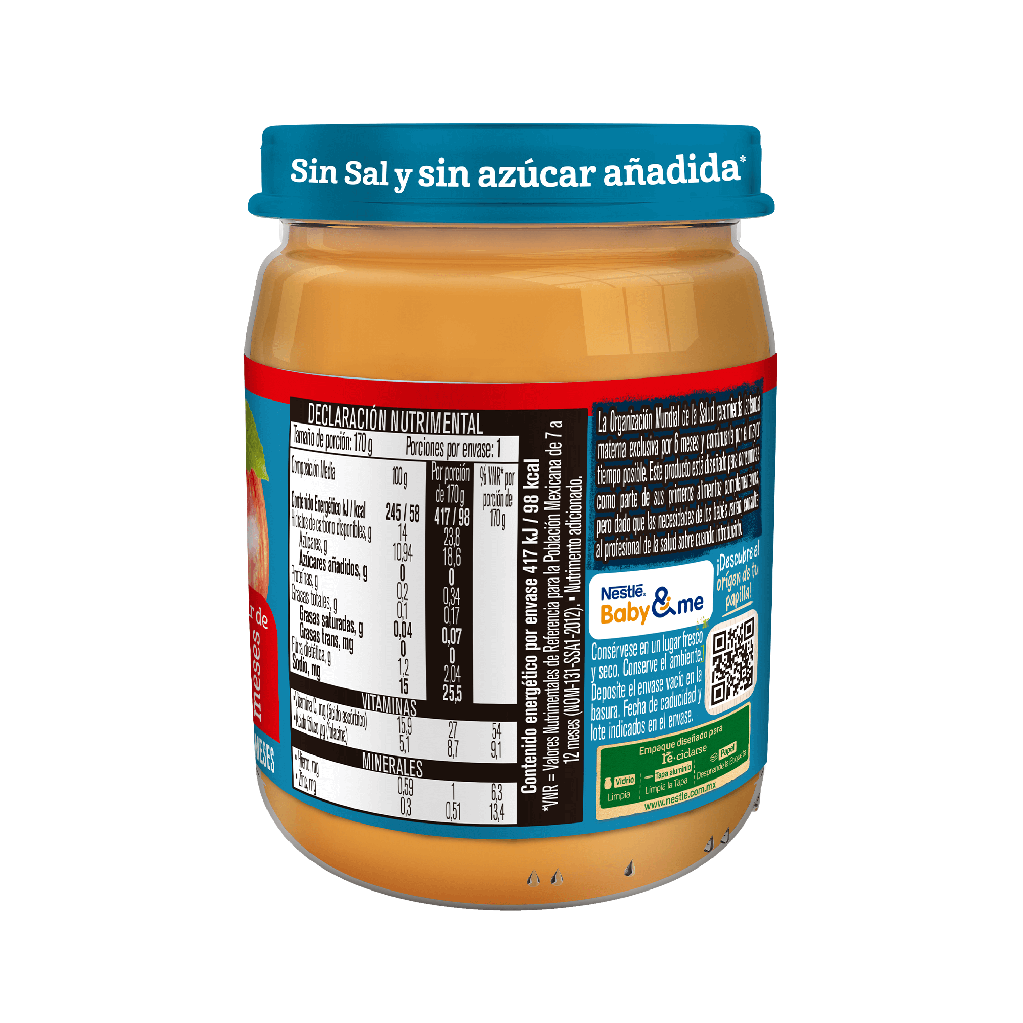 Gerber® Manzana y Mango Etapa 3, 170g