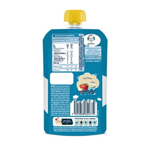 GERBER® Pouch Manzana y Yogurt