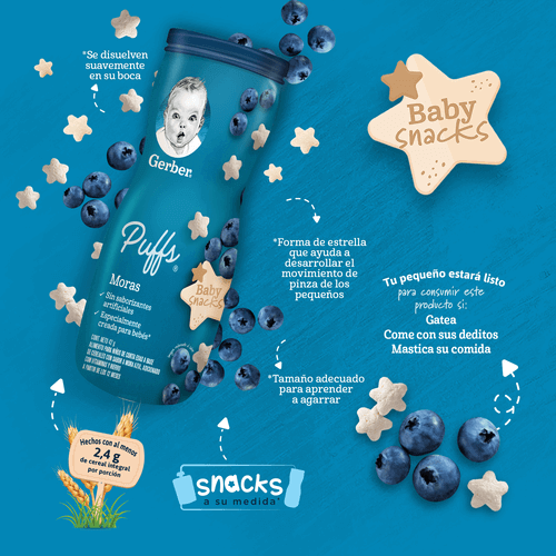 Gerber® Mora Azul Snacks 42g