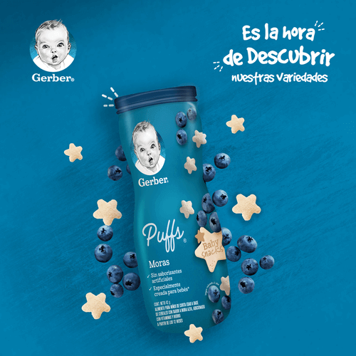 Gerber® Mora Azul Snacks 42g