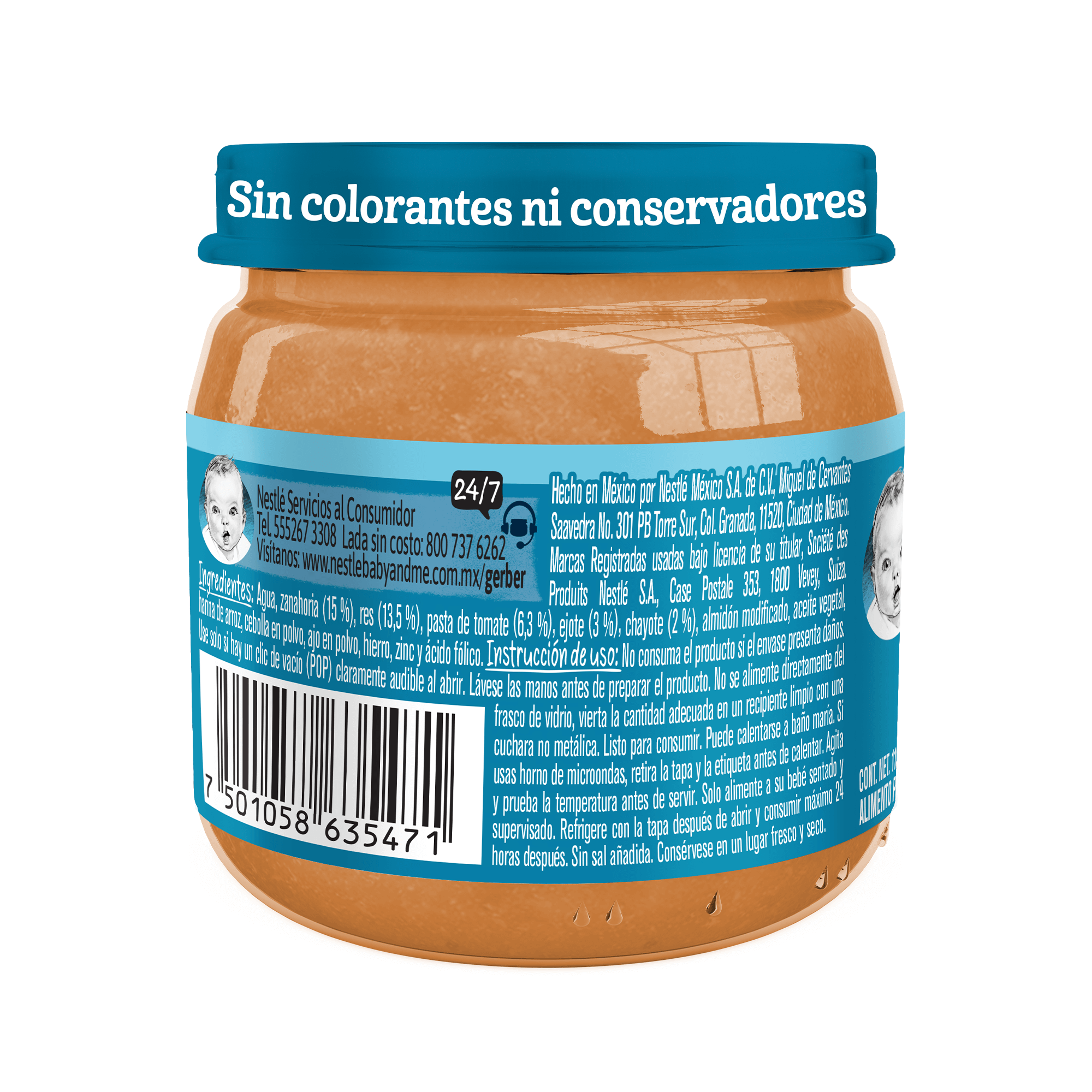 Gerber® Papilla Sopa de Res y verduras Etapa 2, 113g