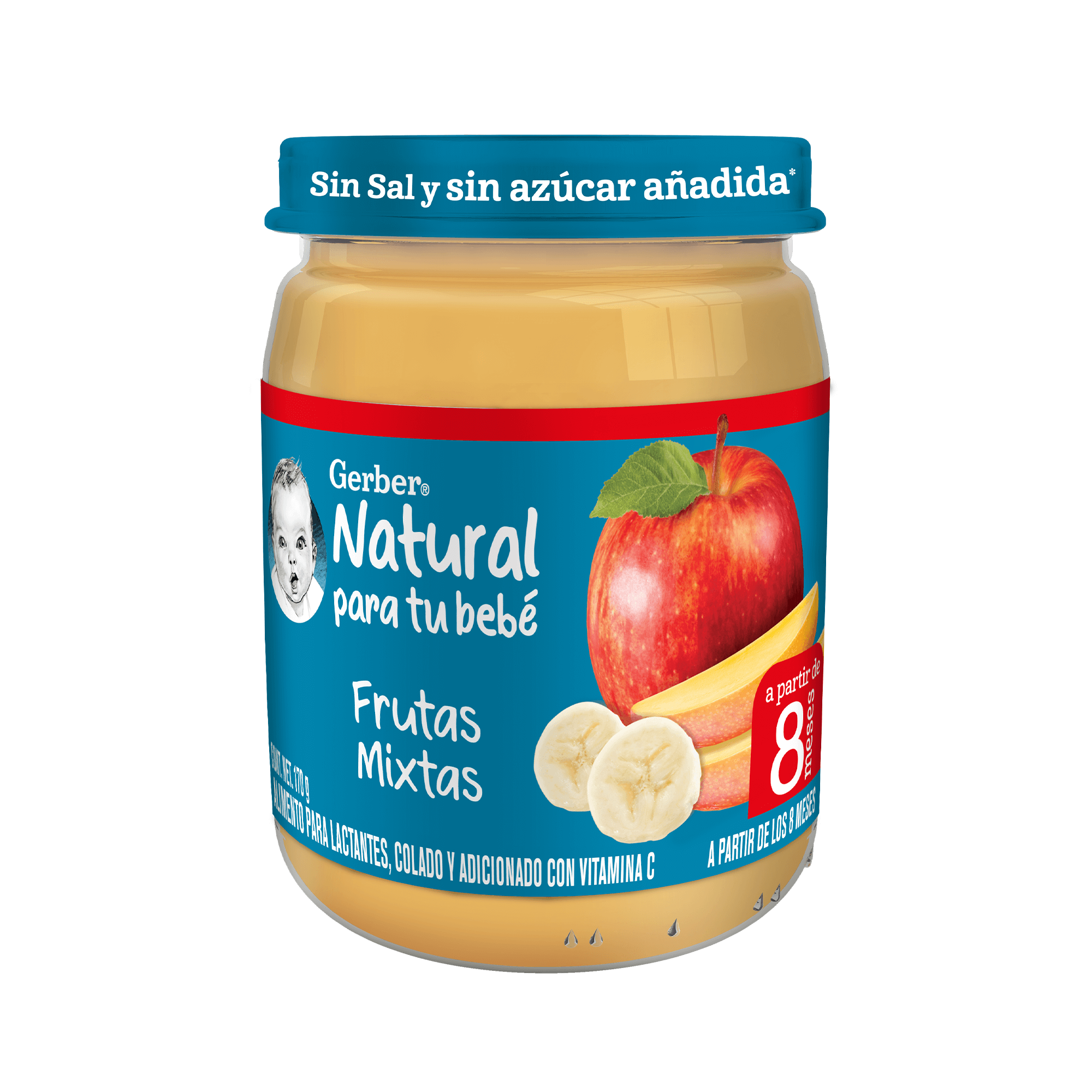 Gerber® Papilla Frutas mixtas Etapa 3, 170g