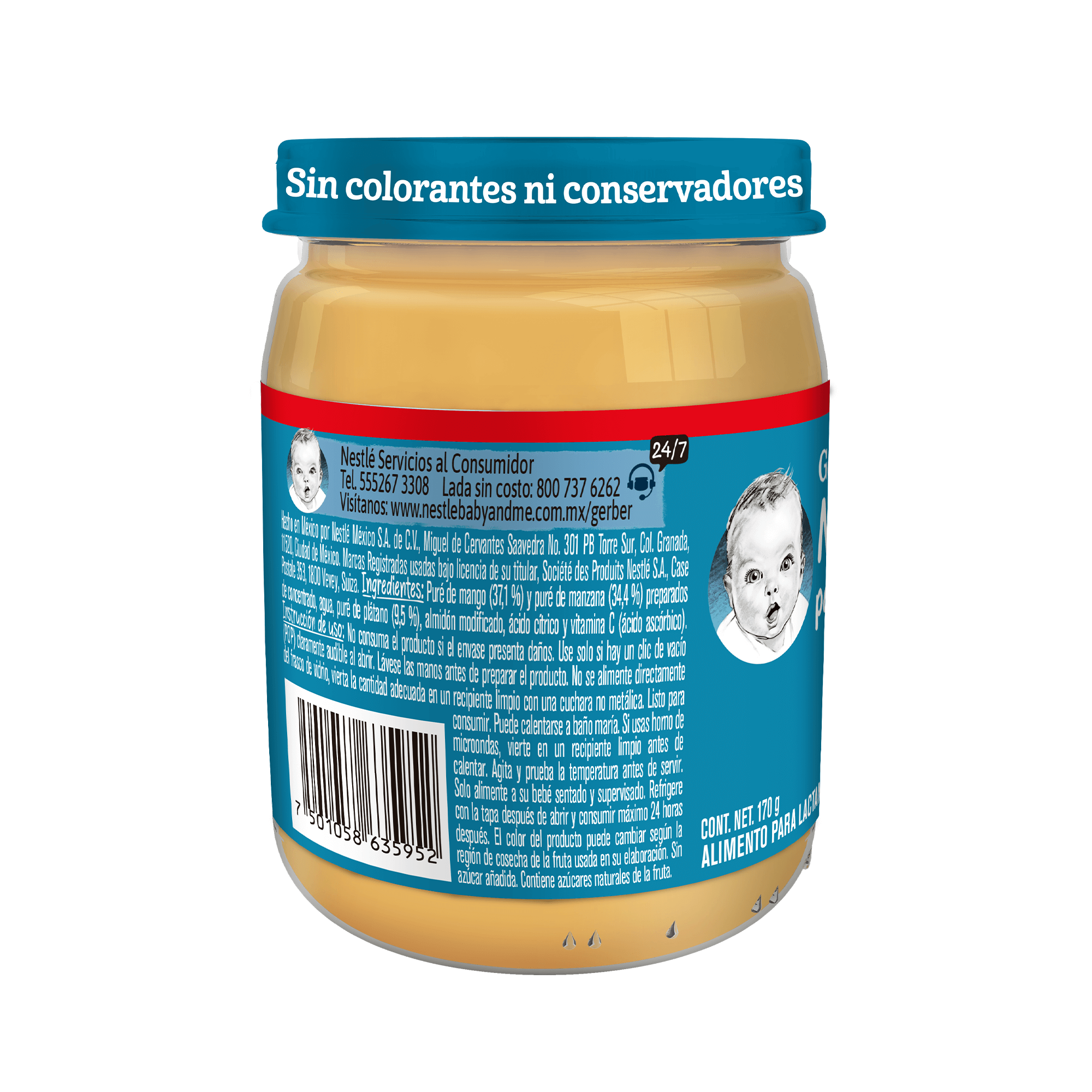 Gerber® Papilla Frutas mixtas Etapa 3, 170g