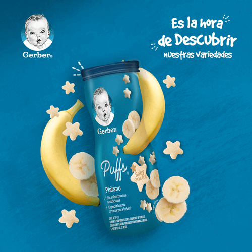 Gerber® Plátano Snacks 42g
