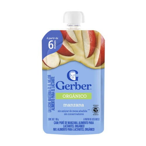 GERBER® Orgánico Puré de Manzana