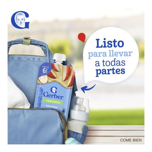 GERBER® Orgánico Puré de Manzana