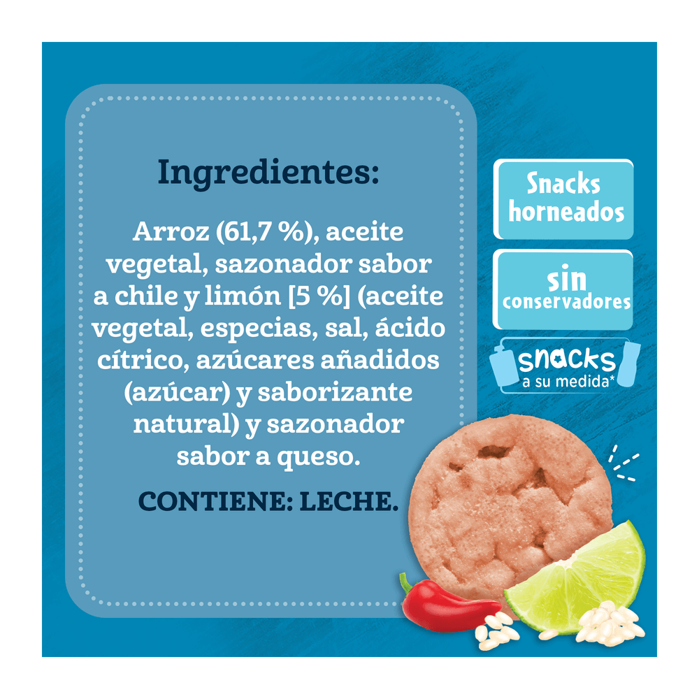 Gerber® Snacks Tostaditas Chile y Limón 20g