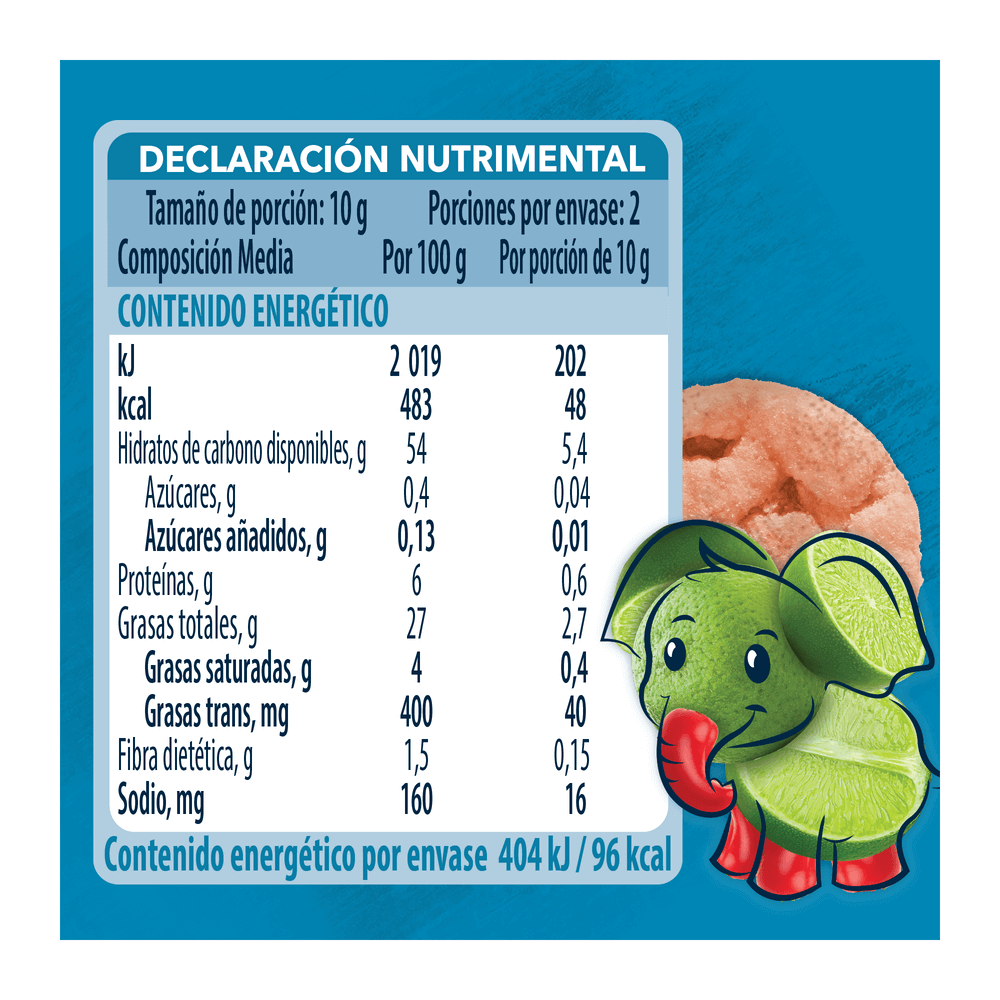 Gerber® Snacks Tostaditas Chile y Limón 20g