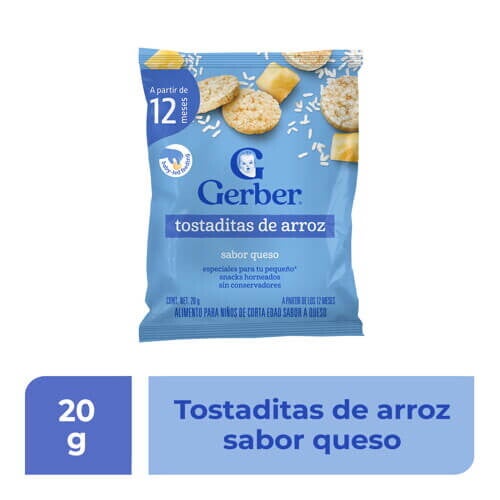 GERBER® Tostaditas De Arroz Sabor Queso