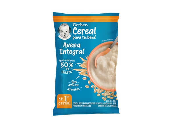 Gerber® Cereal infantil, Avena, 6 meses
