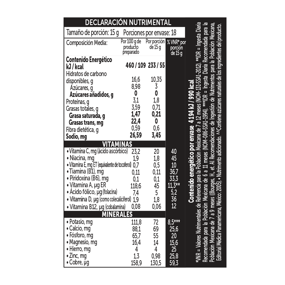 Gerber® Cereal infantil, 4 cereales con zanahoria y plátano, 7 meses