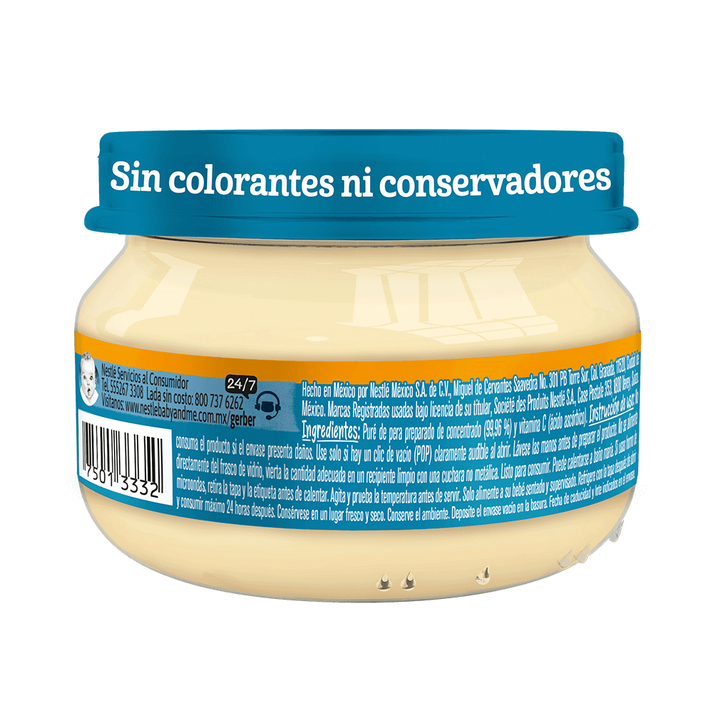 Gerber® Papilla Pera Etapa 1, 71g