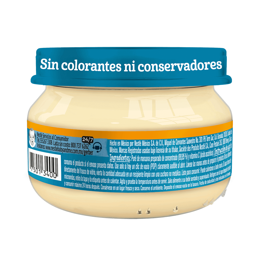 Gerber® Papilla Manzana Etapa 1, 71g