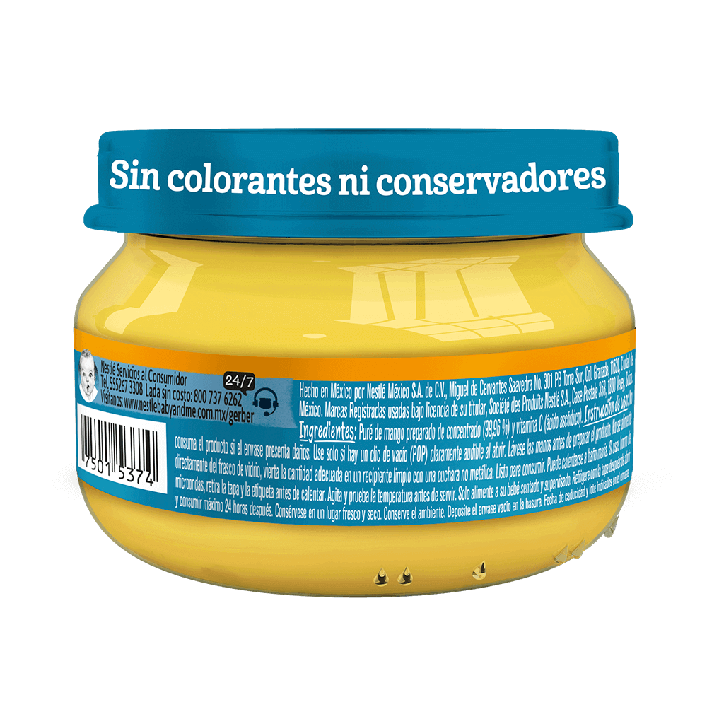 Gerber® Papilla Mango Etapa 1, 71g