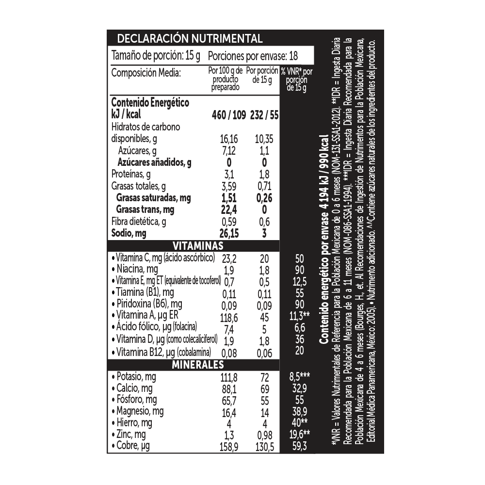 Gerber® Arroz y Avena Cereal Infantil