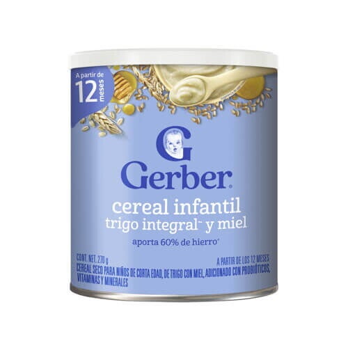 GERBER® Cereal Trigo Integral y Miel 4ta