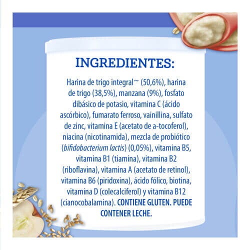 GERBER® Cereal Trigo y Manzana 3ra