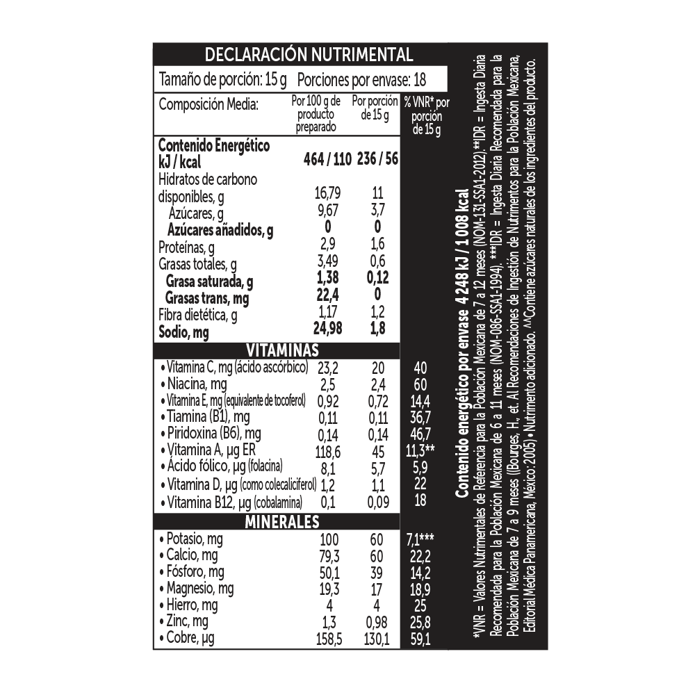 Gerber® Cereal infantil, Trigo con Manzana, 10 meses