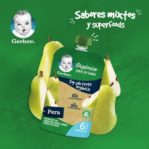 GERBER® Orgánico Pera