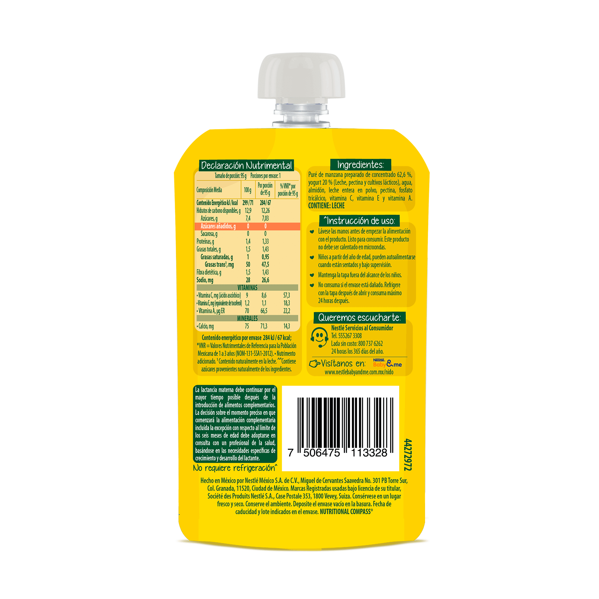 NIDO® Yogu Pouch sabor Manzana con Yogurt