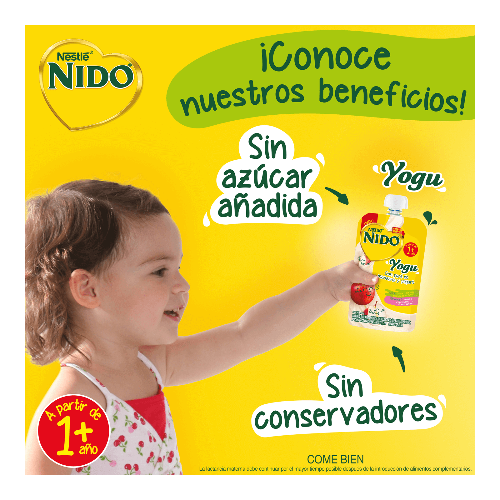 NIDO® Yogu Pouch sabor Manzana con Yogurt