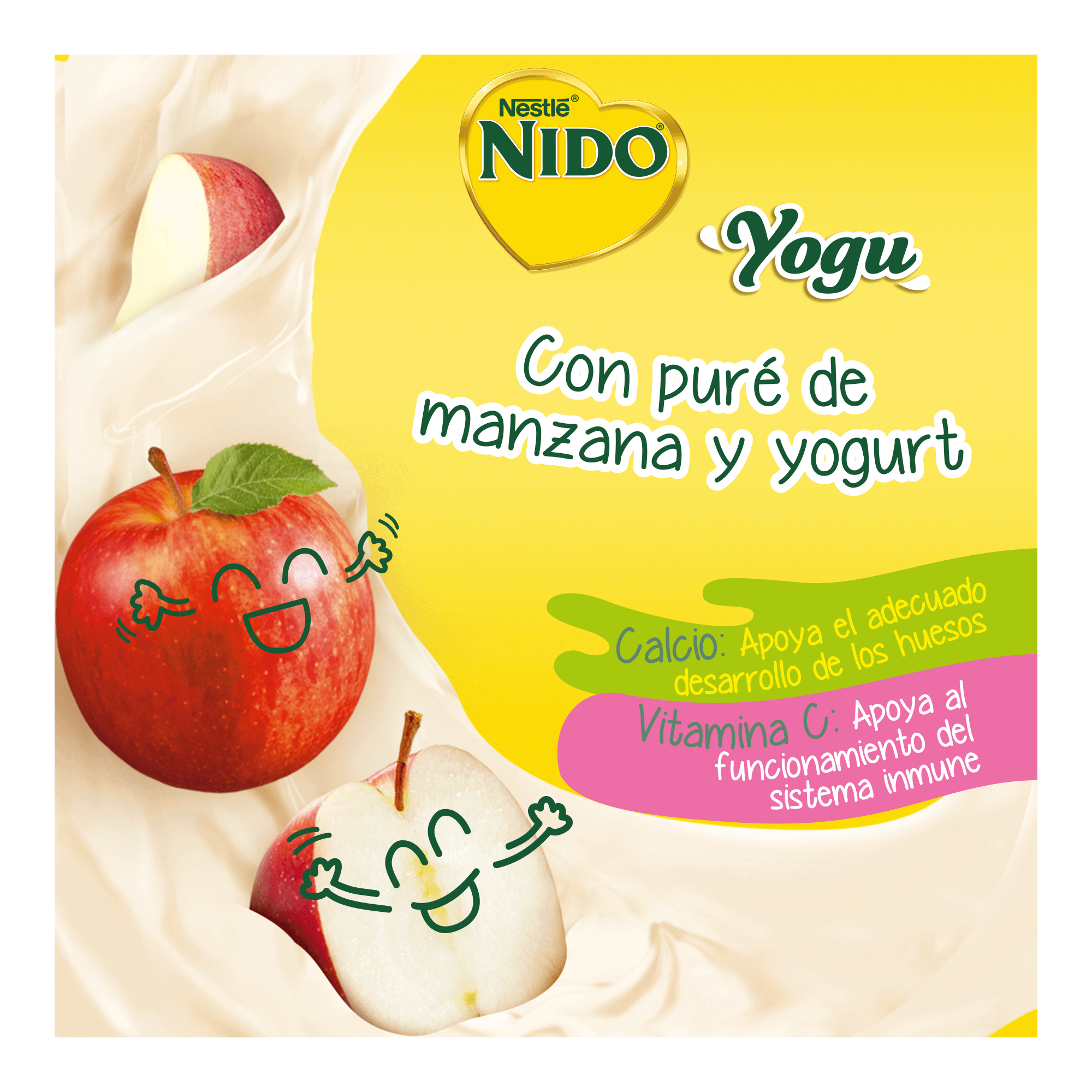 NIDO® Yogu Pouch sabor Manzana con Yogurt