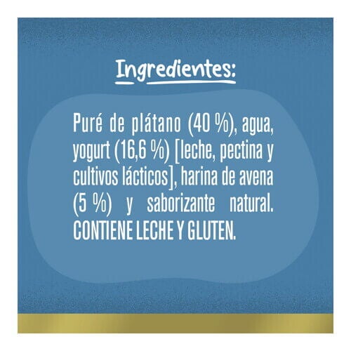 GERBER® Pouch Yogurt Avena Plátano Vainilla