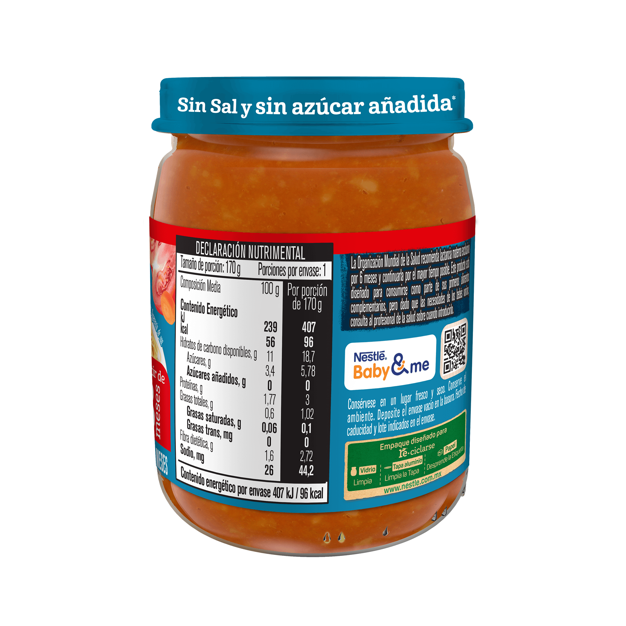 Gerber® Papilla Pasta Marinara, Etapa 3, 170 g