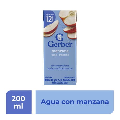 Gerber® Bebida Hidratante Manzana Etapa 4 de 200ml