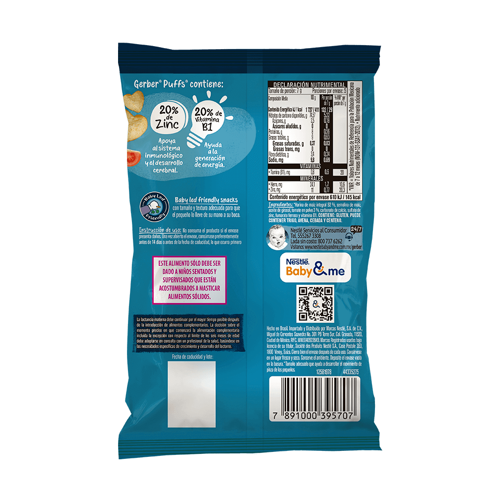 Gerber® Snacks Puffs Tomate 35 g