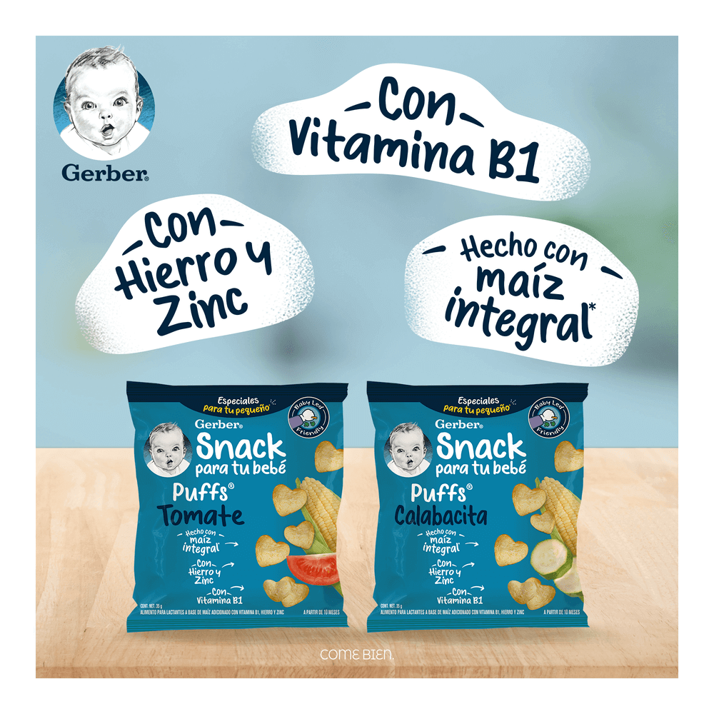 Gerber® Snacks Puffs Tomate 35 g
