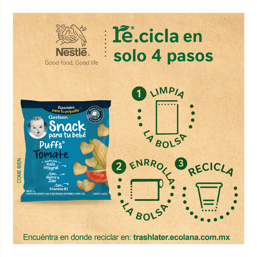 Gerber® Snacks Puffs Tomate 35 g