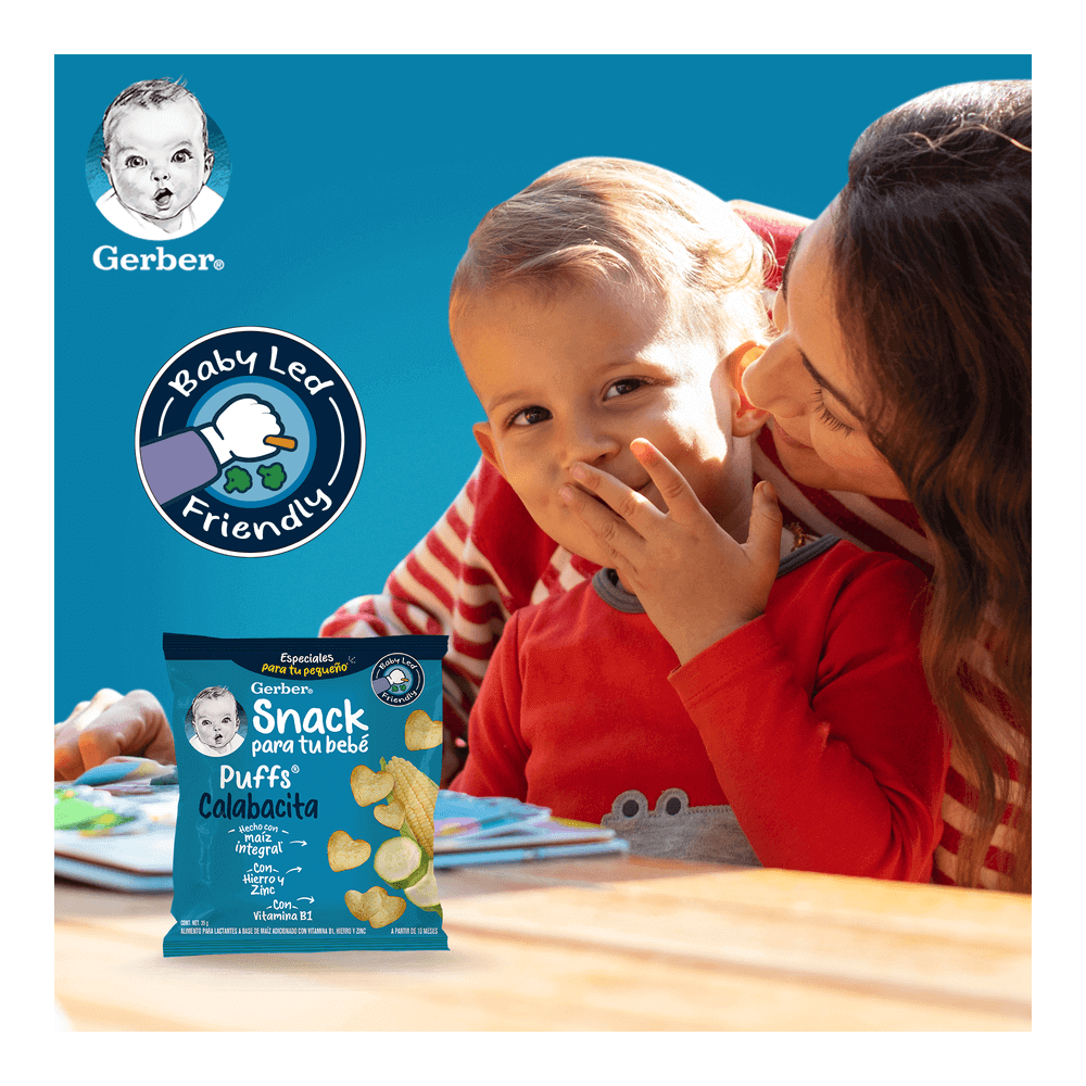 Gerber® Snacks Puffs Calabacita 35 g