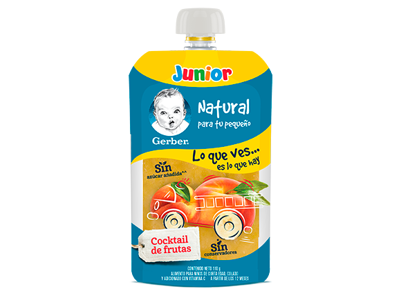 Gerber® Junior Pouch Cocktail de Frutas 110g