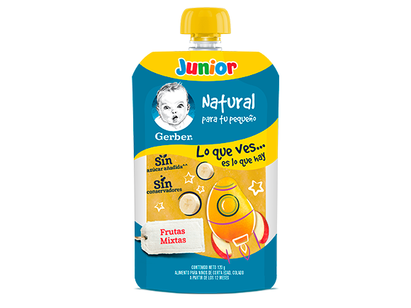 Gerber® Junior Pouch Frutas Mixtas 120g