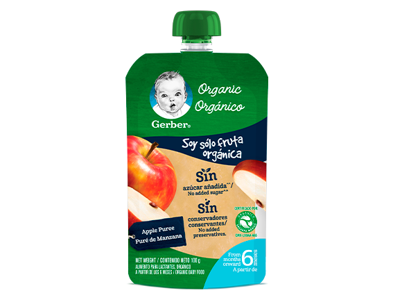 Gerber® Orgánico Pouch Manzana 100g