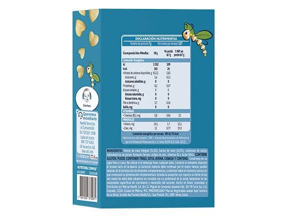 Gerber ® Cereal infantil, Corazoncitos