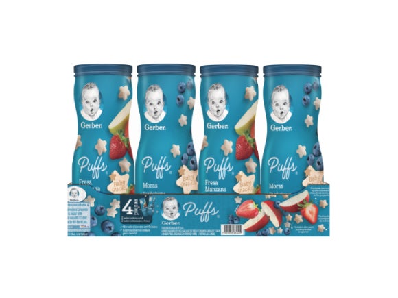 Gerber® Snacks 4 Pack Puffs 84g