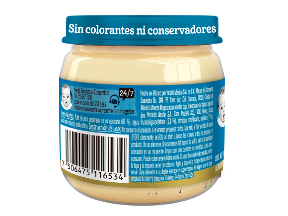 Gerber® Papilla Pera con Prebióticos